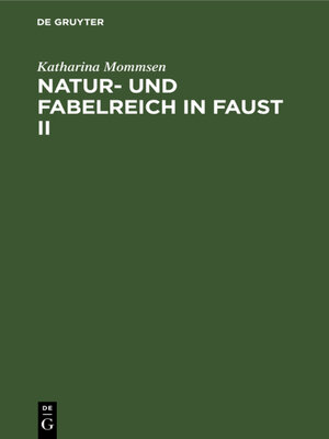cover image of Natur- und Fabelreich in Faust II